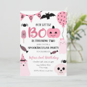 Invitation Modèle de l'invitation d'anniversaire d'Halloween (Debout devant)