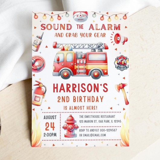 Invitation Modèle de l'invitation d'anniversaire du camion d'