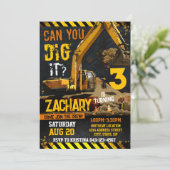 Invitation Modèle de l'invitation d'anniversaire du chantier  (Debout devant)