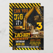 Invitation Modèle de l'invitation d'anniversaire du chantier  (Devant / Derrière)