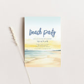 Invitation Modèle de l'invitation de Beach Party