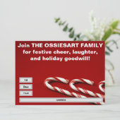 Invitation Modèle de l'invitation de fête de Noël (Debout devant)