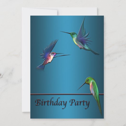 Invitation Modèle de l'invitation de la fête d'anniversaire d (Devant)