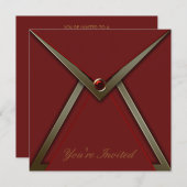 Invitation Modèle de l'invitation de la fête d'anniversaire r (Devant / Derrière)