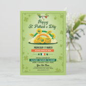 Invitation Modèle de l'invitation de la fête de Saint Patrick (Debout devant)