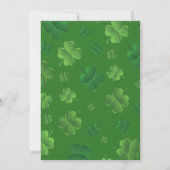 Invitation Modèle de l'invitation de la fête de Saint-Patrick (Dos)