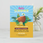 Invitation Modèle de l'invitation de la fête d'été (Debout devant)