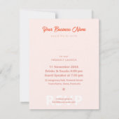 Invitation Modèle de l'invitation de la partie atelier du bur (Dos)