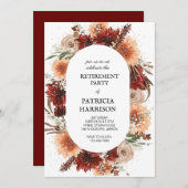 Invitation Modèle de l'invitation de la partie de retraite (Devant / Derrière)