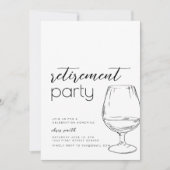 Invitation Modèle de l'invitation de la partie de retraite av (Devant)