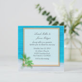 Invitation Modèle de l'invitation de mariage de la plage (Debout devant)