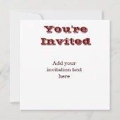 Invitation Modèle de l'invitation de Noël (Dos)