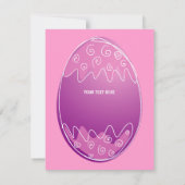 Invitation Modèle de l'invitation de Pâques pour la fête de c (Dos)