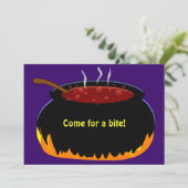 Invitation Modèle de l'invitation de Witch Cauldron Halloween (Debout devant)