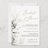 Invitation Modèle de l'invitation Eucalyptus nuptiale douche (Devant)