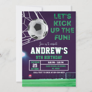 Invitation Modèle de l'invitation pour l'anniversaire de foot