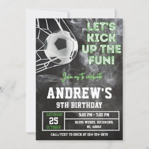 Invitation Modèle de l'invitation pour l'anniversaire de foot