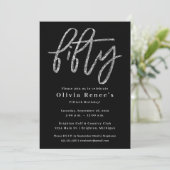 Invitation Modèle de l'invitation pour le 50e anniversaire de (Debout devant)