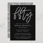 Invitation Modèle de l'invitation pour le 50e anniversaire de (Devant / Derrière)