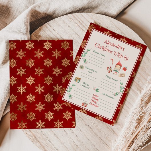 Invitation Modèle de liste de Noël