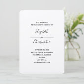 Invitation modèle de mariage 1b (Debout devant)