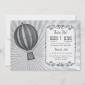 Invitation Modèle de mariage d'aviateur de Steampunk (Devant)