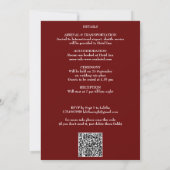 Invitation Modèle de mariage de destination indienne Rishikes (Dos)