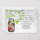 Invitation Modèle de Mariage extérieur Mason Jar (Devant)