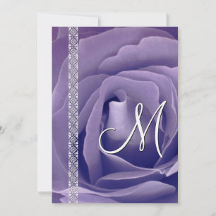 Invitation Modèle de mariage Lavande Rose et Dentelle