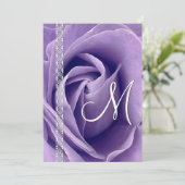 Invitation Modèle de mariage Rose et Dentelle G900 (Debout devant)