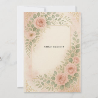 Invitation Modèle de mariage simple 