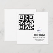 Invitation Modèle de nom de logo d'entreprise de code QR pers (Devant / Derrière)