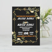 Invitation Modèle de pancarte de bienvenue pour la fête de ma (Debout devant)