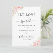 Invitation Modèle de panneau de départ de mariage avec cierge (Debout devant)
