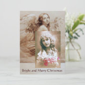 Invitation Modèle de photo d'ANGE JOUANT DE LA LYRE SUR LES N (Debout devant)