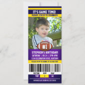 Invitation Modèle de photo d'anniversaire de football (Devant)