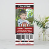 Invitation Modèle de photo d'anniversaire de football (Debout devant)