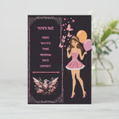 Invitation Modèle de photo d'anniversaire que vous pouvez ent (Debout devant)