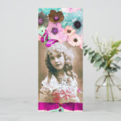 INVITATION MODELE DE PHOTO DE FÊTE DOUCE 16 AVEC ROSES ROSES  (Debout devant)