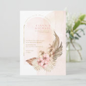 Invitation Modèle de photo de mariage Boho Oasis ID959 (Debout devant)