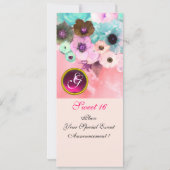INVITATION MODELE DE PHOTO DE ROSES ROSES ET PAPILLON SWEET 1 (Dos)