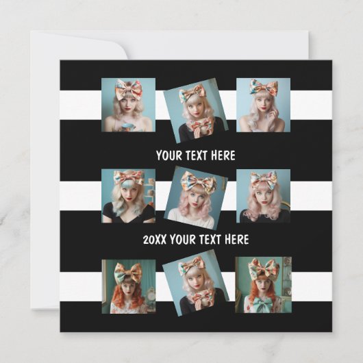 Invitation Modèle de photo propre et simple pour Selfie Insta (Devant)