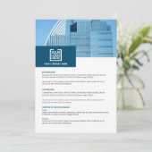 Invitation Modèle de présentation de l'entreprise (Debout devant)