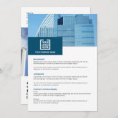 Invitation Modèle de présentation de l'entreprise (Devant / Derrière)