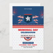 Invitation Modèle de prospectus de la fête commémorative de l (Devant / Derrière)