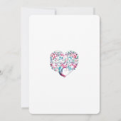 Invitation Modèle de Réception de Mariage en forme d'Arbre en (Dos)