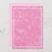 Invitation Modèle de rectangle pour Baby Shower à l'aquarelle (Devant / Derrière)