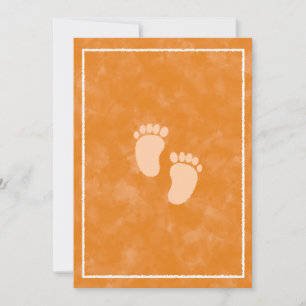 Invitation Modèle de rectangle pour baby shower à l'aquarelle