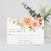 Invitation Modèle de réponse de mariage (Debout devant)