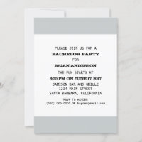 Modèle de soirée d'enterrement de vie de garçon